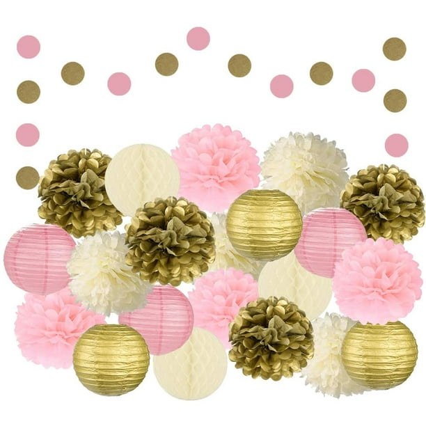 NICROLANDEE Blue and Gold Party Decorations Tissue Pom Poms Hanging Round Paper Lanterns Honeycomb Ball for Boy Baby Shower Birthday Home Preschool Decor Wedding Decorations NICROLANDEE Blue and Gold Party Decorations Tissue Pom Poms Hanging Round Paper Lanterns Honeycomb Ball for Boy Baby Shower Birthday Home Preschool Decor Wedding Decorations
